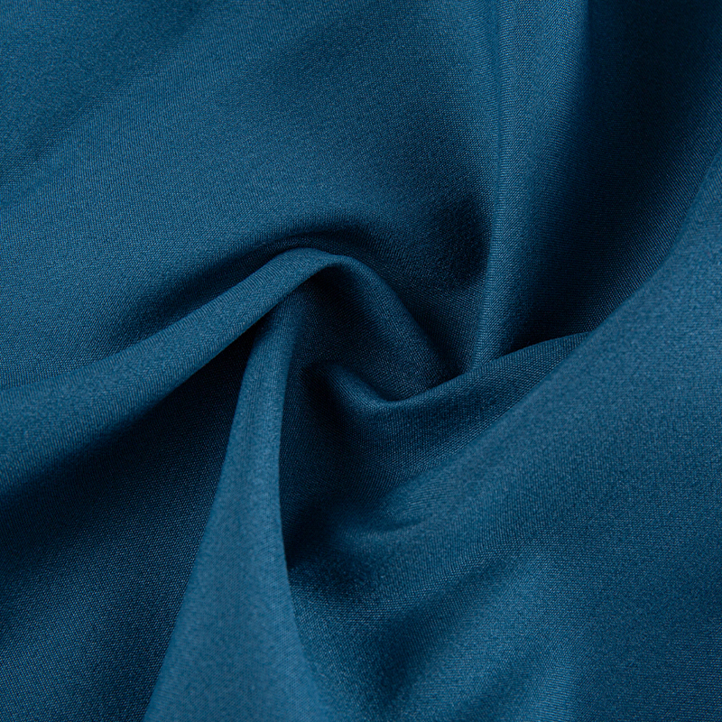 Deep Teal Elasticity Polyester Mikrovlákno farbená tkanina